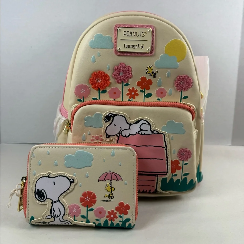 Loungefly | Bags | Loungefly Peanuts Snoopy Doghouse Floral Mini ...